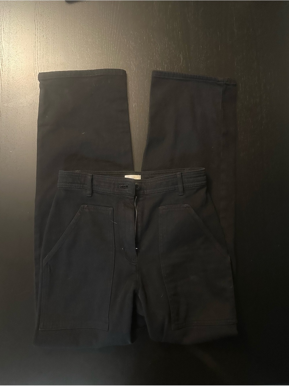 Aritzia Wilfred Straight Leg Black Jeans (fit long)